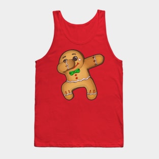 Dabbing Gingerbread Man Tank Top